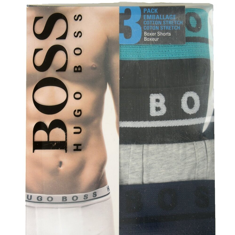 Hugo Boss Men's "Trunk 3P" 3 Pack Stretch Trunks Shorts Underwear US 2XL IT 56